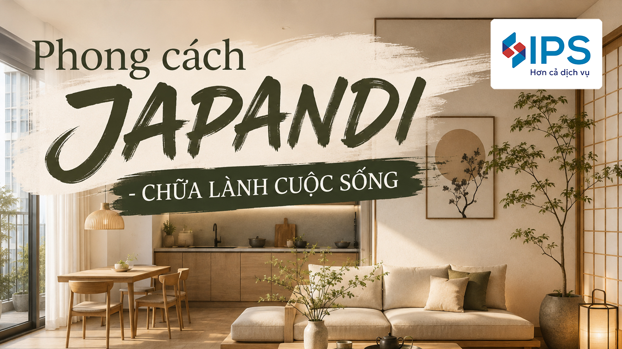 PHONG CÁCH JAPANDI: KHI CĂN HỘ CHUNG CƯ TRỞ THÀNH KHÔNG GIAN CHỮA LÀNH